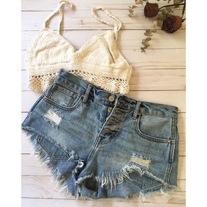 ‼️SOLD‼️Bullhead High Rise Denim Short Size 25
